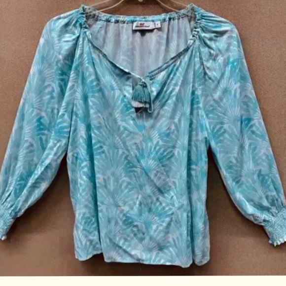 Vineyard Vines Light Blue and White Tunic Top - fits M - Picture 3 of 8